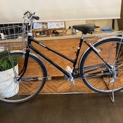 【ブリヂストンSTARROAD】一発2錠  LEDオートライト　内装3段　28インチ自転車　ブラック