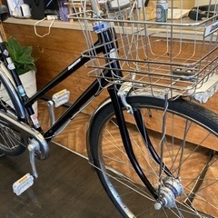 【ブリヂストンSTARROAD】一発2錠  LEDオートライト　内装3段　28インチ自転車　ブラック
