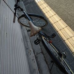 美品☆27吋シティクロスバイク 6speed/LEDオート/マットグレー