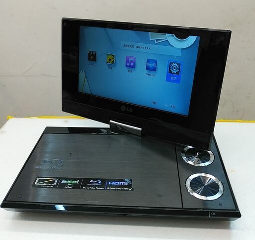 品質保証☆配達有り！6000円(税別）LG 9v型 ポータブルBlu-rayプレーヤー リモコン無し
