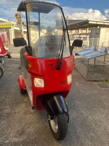 実動　ジャイロキャノピーTA03　インジェクション　赤黒　ミニカー　ボックス付き　乗って帰れます