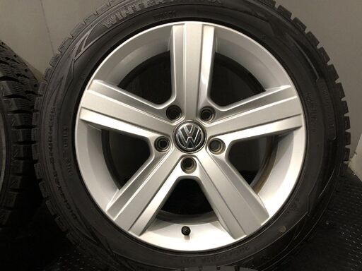 DUNLOP WM01 205/55R16】スタッドレス【VW ゴルフ7 純正ホイール 16 