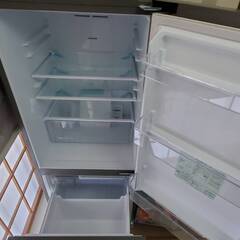 【中古美品】AQR-U18F-S 冷蔵庫 ステンレスシルバー  / 2ドア /右開きドア /184L