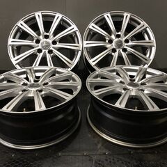 YFC MiLLOUS ミルアス 社外ホイール 17インチ 4本 7J5HPCD114.3+48 60プリウス エクストレイル CX-5等　(VHJ371)