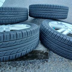 スバルステラカスタムRS純正ホイール15インチ美品4本セット　バリ山