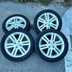 スバルステラカスタムRS純正ホイール15インチ美品4本セット　バリ山