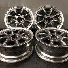 ワタナベタイプ ワタナベ風 社外ホイール 15インチ 4本 6.5J4HPCD100+