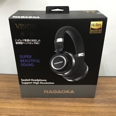 【未使用】NAGAOKA VINON ハイレゾ対応ヘッドホン P...