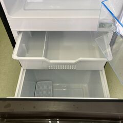 【リサイクルショップ　ピカソ　小松原】2023年製 ハイセンス 162L 2ドア 右開き ファン式冷蔵庫 ブラック HR-D15FB★4755★