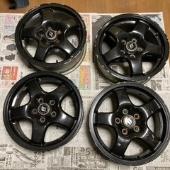 32スカイライン純正ホイール４本　バルブ新品 R32スカイライン typeM 純正ホイール4本
