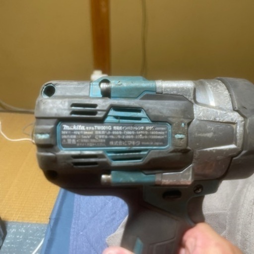 makita 40Vmax 充電式 インパクトレンチ 19mm角 中古品 TW001G 本体