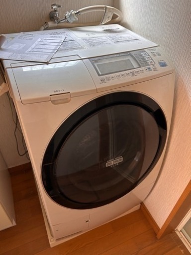 HITACHI 日立 ドラム式洗濯乾燥機 BIG DRUM SLM ビッグドラムスリム BD-S7400L パールホワイト 9.0kg 通電確認済み 生活家電\n