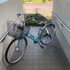 ちょい乗り 切り替え付き　27インチ自転車　オートライトLED ちょい乗り コンパクト 切り替え付き