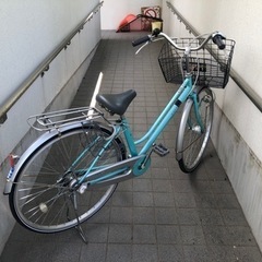 ちょい乗り 切り替え付き　27インチ自転車　オートライトLED ちょい乗り コンパクト 切り替え付き