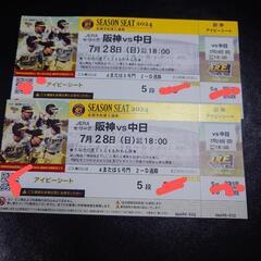 JERAセ・リーグ阪神VS中日チケット アイビーシート２枚ペア JERAセ・リーグ阪神VS中日チケット アイビーシート2枚ペア