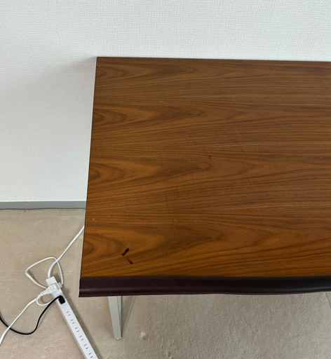 BISLEY DESK メラミン天板ウォールナットと Lフット 600のセット 