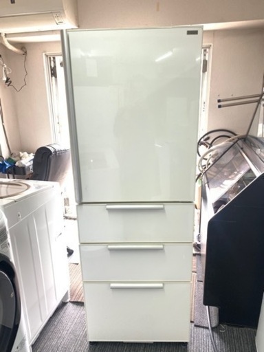 北九州市内配送無料　保証付き AQUA アクア 冷凍冷蔵庫 (355L・右開き） 4ドア プレミアムホワイト AQR-SD36B W