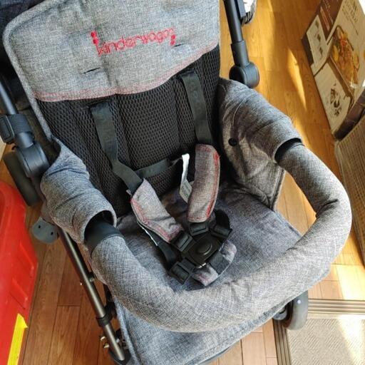 kinderwagon 2人乗りベビーカー ネイビー 送料無料 DUOシティHOP kinderwagon ネイビー デュオ シティホップ