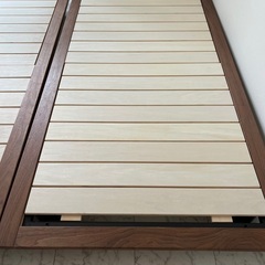 7/22【無印良品】ベッドフレーム（シングル）、ヘッドボード各×1