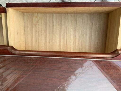 中古 収納付きドレッサー リップ 姫系 光沢ホワイトタイプ 61×45×138