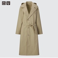 UNIQLO  U フーデッドロングコート　Lサイズ