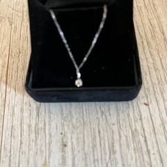 鑑定書付ptネックレス