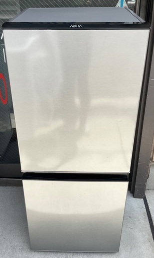 【RKGRE-366】特価！アクア/AQUA/126L 2ドア冷凍冷蔵庫/AQR-J13H(S)/中古品/2018年製/当社より近隣無料配達