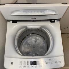 ハイアール洗濯機 5.5kgJW-U55B美品一人暮らし用