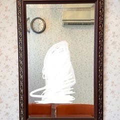 値下げ‼️月末まで‼️日本橋高島屋　装飾美しい　壁掛けミラー　鏡