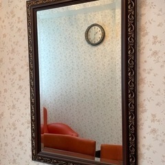 値下げ‼️月末まで‼️日本橋高島屋　装飾美しい　壁掛けミラー　鏡