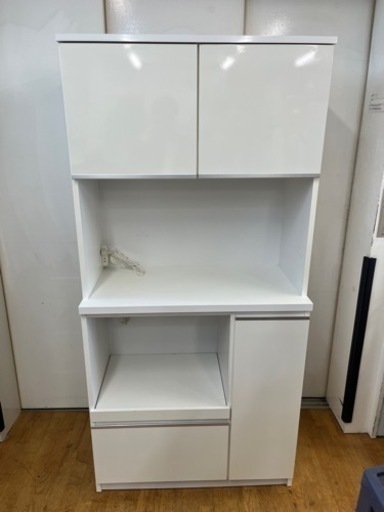 N689★浅川木工製★レンジボード★食器棚★幅885mm