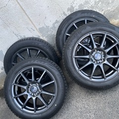 ブリジストン スタッドレスタイヤ ホイル付き 4本 バリ溝！美品