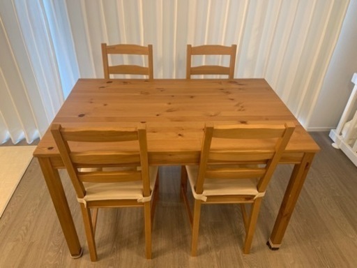 IKEA   ダイニングテーブルセット　ヨックモック