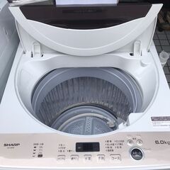 SHARP/シャープ　洗濯機　6.0kg　ES-GE6F　2022年製