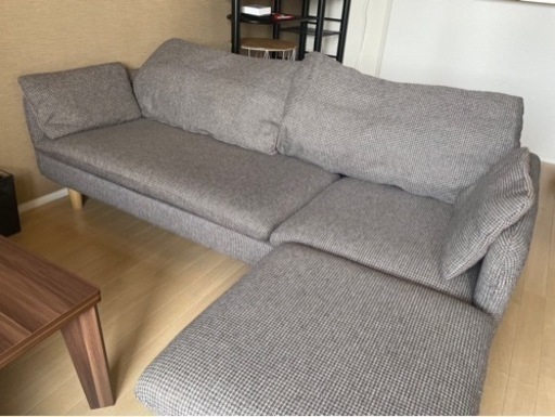 格安‼️【超美品‼️】オッドマン付3人掛けソファ