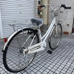 【27インチ自転車】パナソニック製　3段変速　LEDオートライト付　BAA認定車　タフタイヤ使用❗️サドル新品❗️若林自転車　膳所店　SALE中❗️