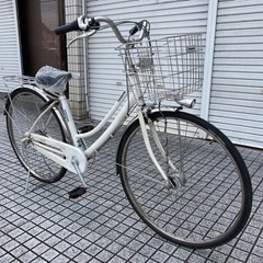 【27インチ自転車】パナソニック製　3段変速　LEDオートライト付　BAA認定車　タフタイヤ使用❗️サドル新品❗️若林自転車　膳所店　SALE中❗️