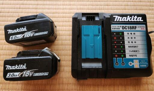 マキタ  DC18RF 急速充電器\n\n\u0026バッテリー2個セット