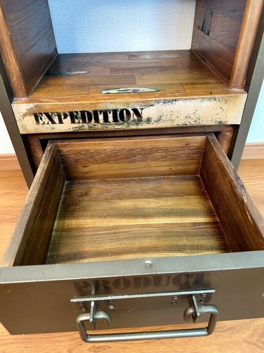 李朝家具 薬棚 ヤクジャン 幅：約51cm 薬箪笥 薬箱 漢方 真鍮金具