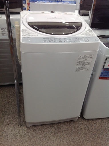 【7kg全自動洗濯機】7kg全自動洗濯機 TOSHIBA 東芝 AW-7G6 7kg 2019年製:ホワイト