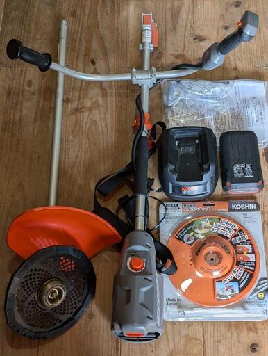 工進(KOSHIN) 36V 5.0Ah 充電式 草刈機 SBC-3650B バッテリー・充電器付 軽量 分割式 Uハンドル\n\n