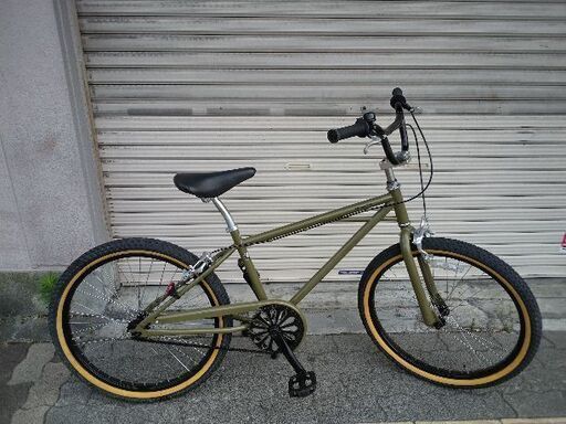 Welby[ウエルビー]backpacker(バックパッカー)24吋 BMXタイプのクルーザー シングル/マットオリーブ