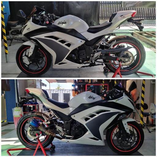 【ご成約】★全国陸送手配可能★大分県大分市発★ カワサキ ninja250 白 低走行  始動動画あり