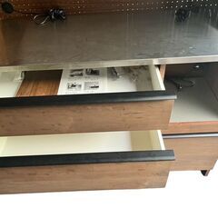 【REGASTOCK 川崎店】unico ユニコ Owl オウル パレルモ ダイニングボード キッチンボード 幅120 高さ180(台95) 奥行48