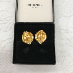 CHANEL/イヤリング/ココマーク/ラウンド/GP/03・P/2936