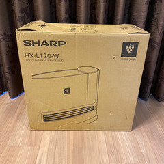 【未使用品】シャープ 加湿 セラミックファンヒーター HX-L120-W