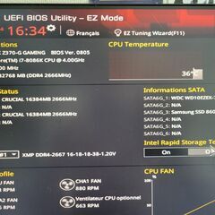 Intel Core I7 8086K - GTX 1660 SUPER - RAM 32 Go - m.2 500Go - SSD 