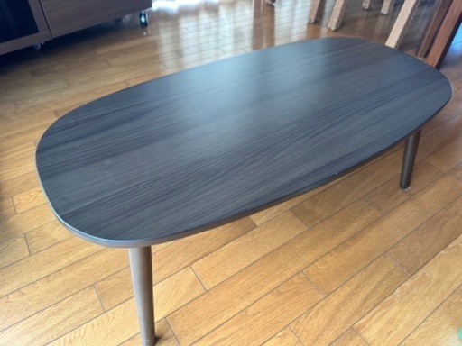 中古ローテーブル　おしゃれなデザイン　状態良好