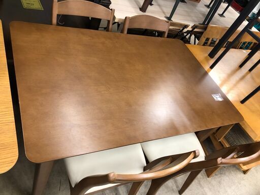ニトリ　NITORI　 ダイニングセット 　ダイニングテーブルセット ダイニングテーブル5点セット ダイニング イス2脚 アンティーク調 木製 無垢材 北欧 おしゃれ クリーニング済 堺市 石津【ジャングルジャングルサカイ石津店】