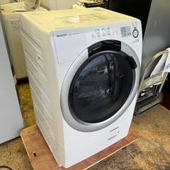 激安ドラム!! SHARP 左開き ES-S7A-WL 2016年 ドラム式洗濯機 家電 生活家電 洗濯機